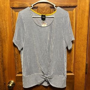 5/$20 NWT Blue White Striped top seersucker